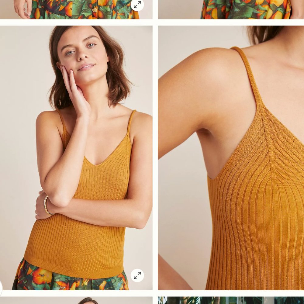 By Anthropologie Ribbed Knit Camisole